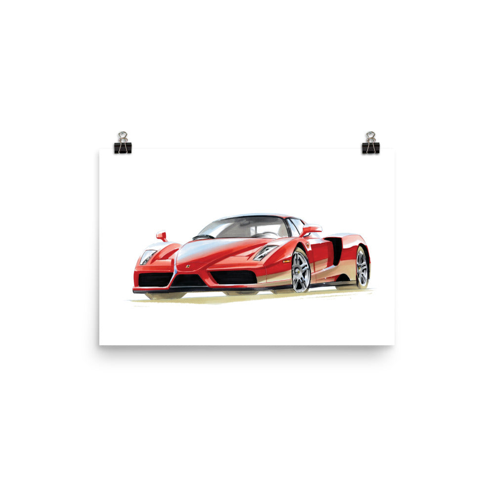 Enzo | Poster - Reproduction of Original Artwork by Our Design Team - MAROON VAULT STUDIO