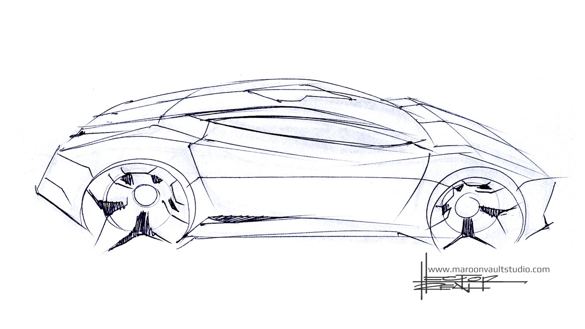 Side View & Tip-Up Sketch