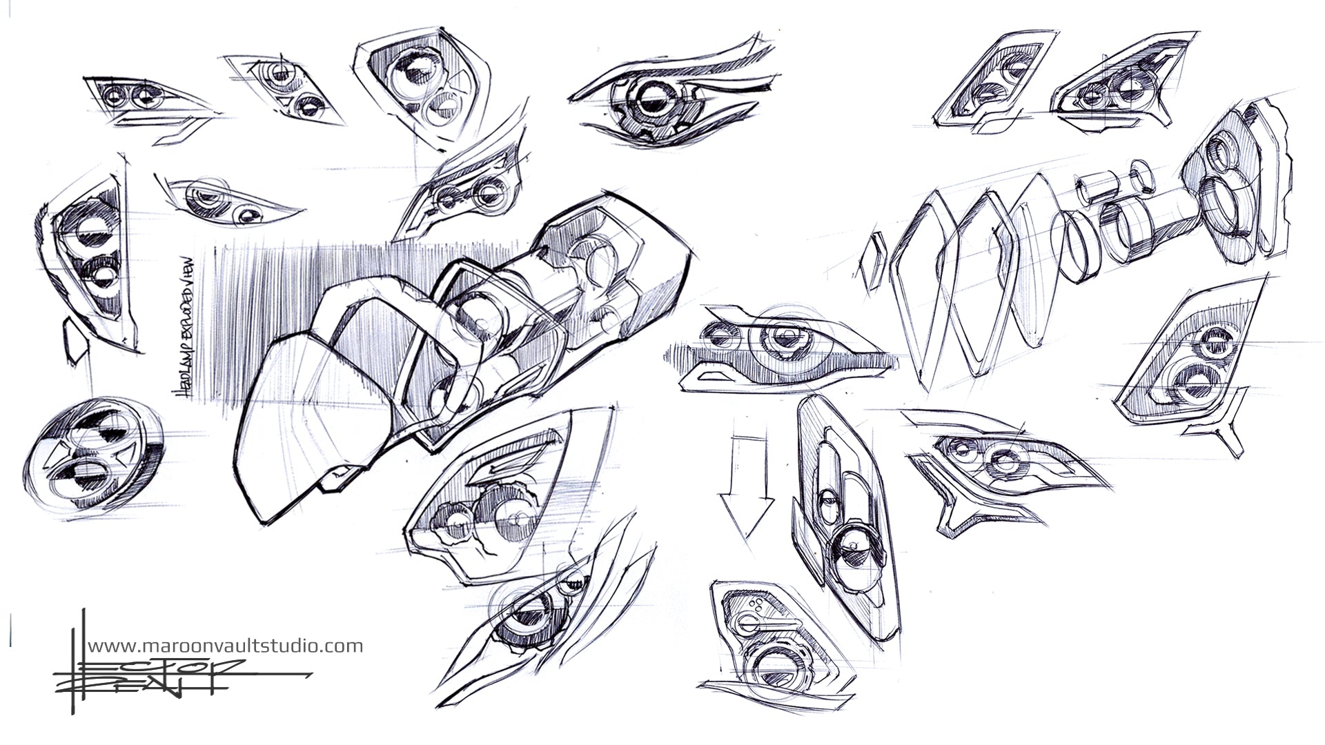 Headlight Sketch Studies