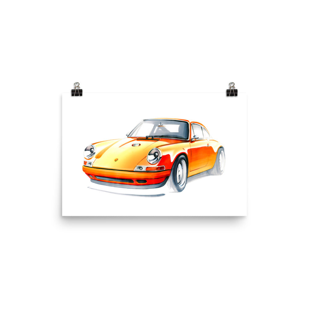 911 Singer | Poster - Reproduction of Original Artwork by Our Designers - MAROON VAULT STUDIO