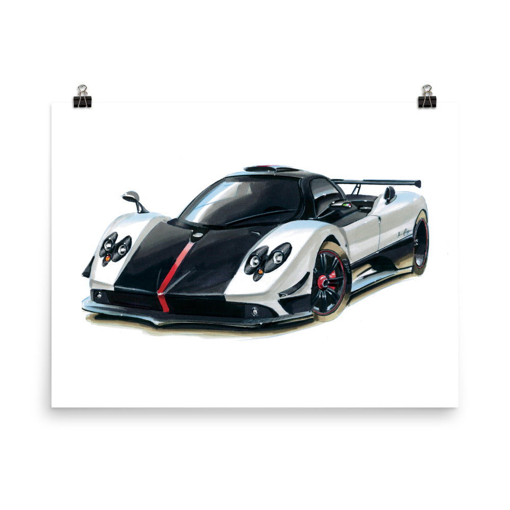 Zonda | Poster - Reproduction of Original Artwork by Our Designers - MAROON VAULT STUDIO