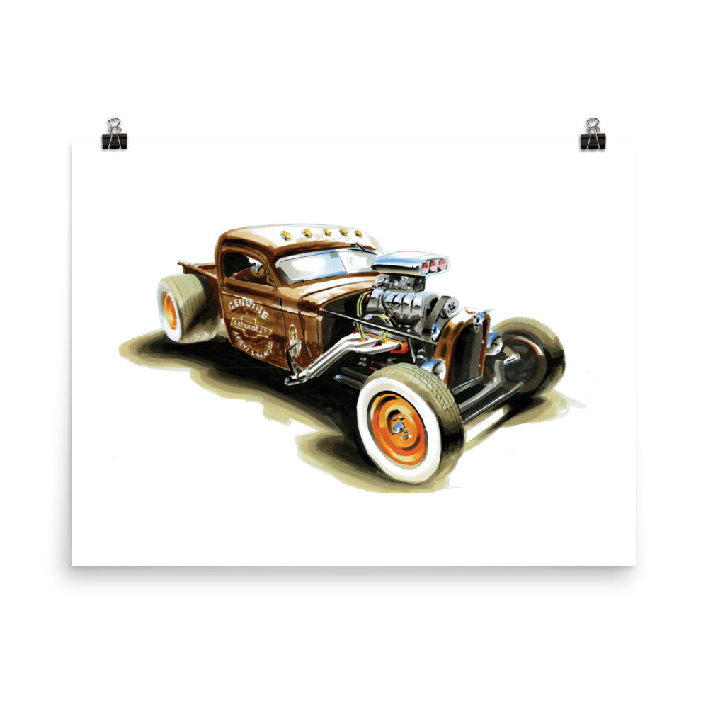 Rat Rod | Poster - Reproduction of Original Artwork by Our Designers - MAROON VAULT STUDIO