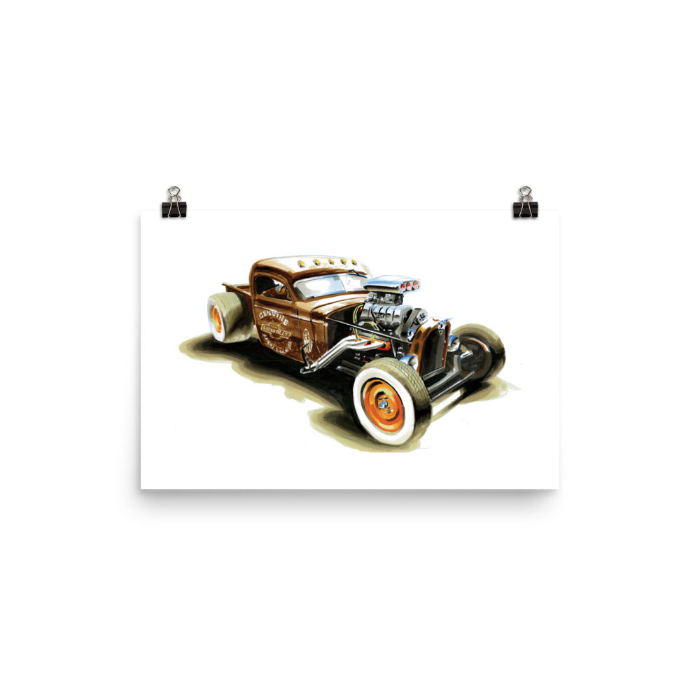 Rat Rod | Poster - Reproduction of Original Artwork by Our Designers - MAROON VAULT STUDIO