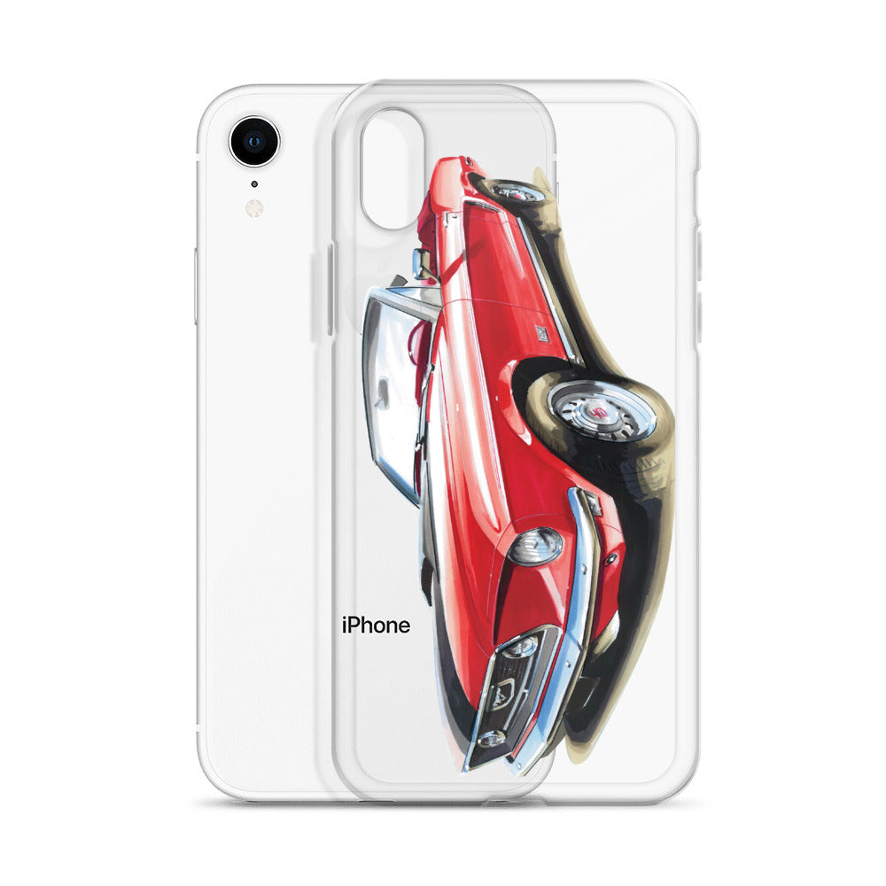 Classic Mustang - Red | iPhone Case - Original Artwork by Our Designers - MAROON VAULT STUDIO