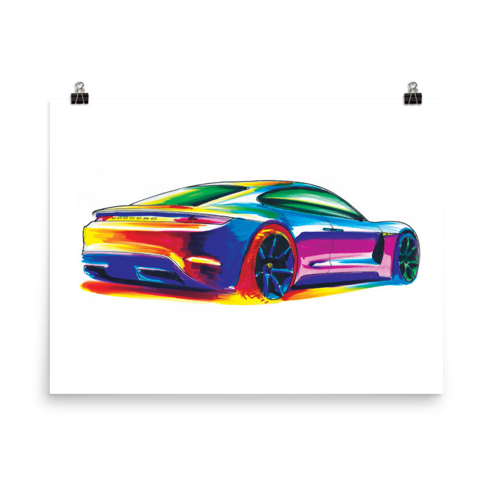 Panamera | Poster - Reproduction of Original Artwork by Our Designers - MAROON VAULT STUDIO