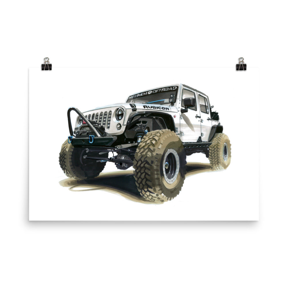 Rubicon | Poster - Reproduction of Original Artwork by Our Designers - MAROON VAULT STUDIO