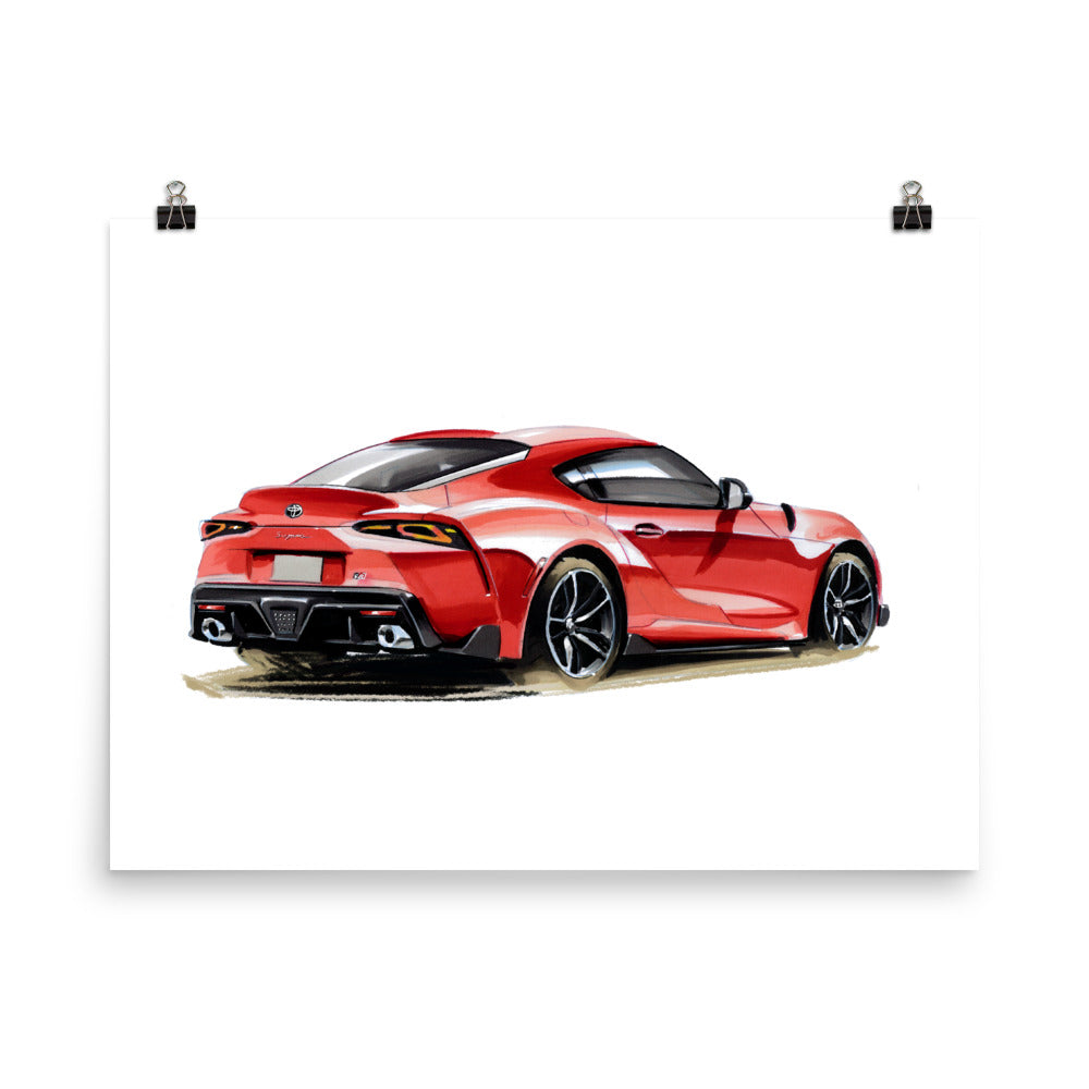 Supra MK5 | Poster - Reproduction of Original Artwork by Our Designers - MAROON VAULT STUDIO