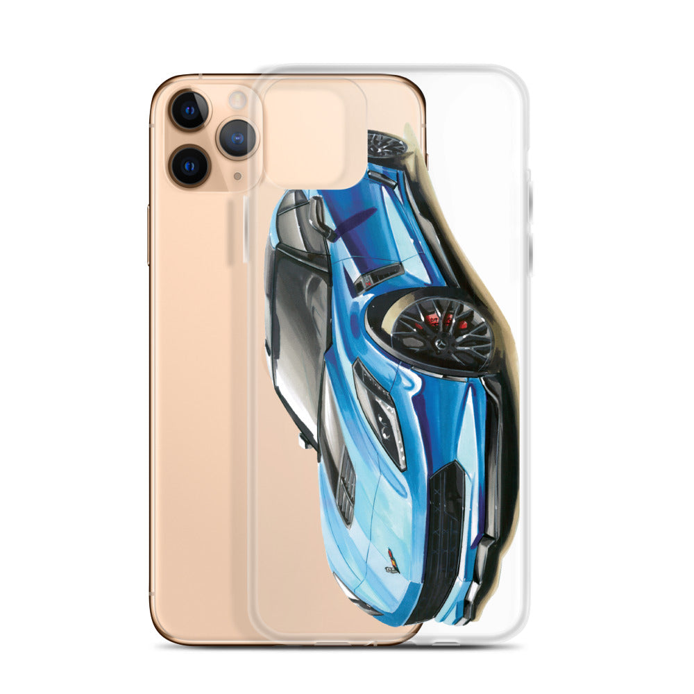 Blue C7 | iPhone Case - Original Artwork by Our Designers - MAROON VAULT STUDIO