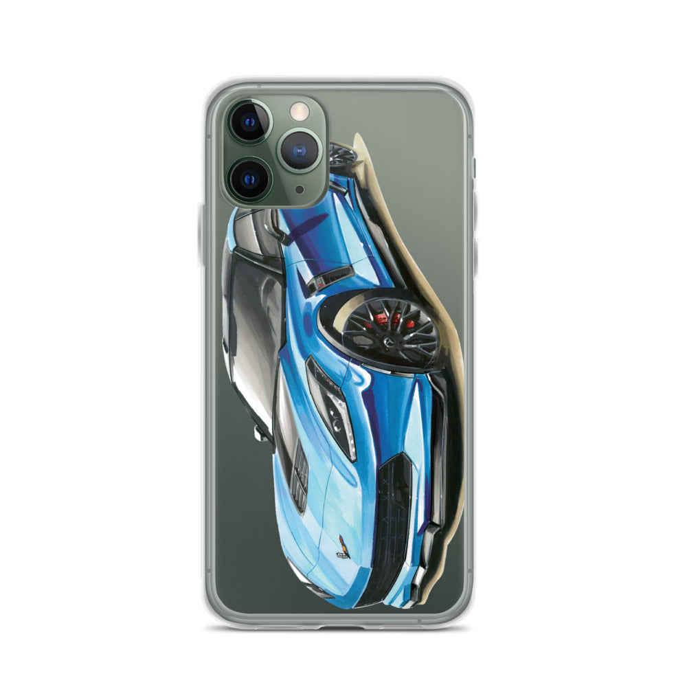 Blue C7 | iPhone Case - Original Artwork by Our Designers - MAROON VAULT STUDIO