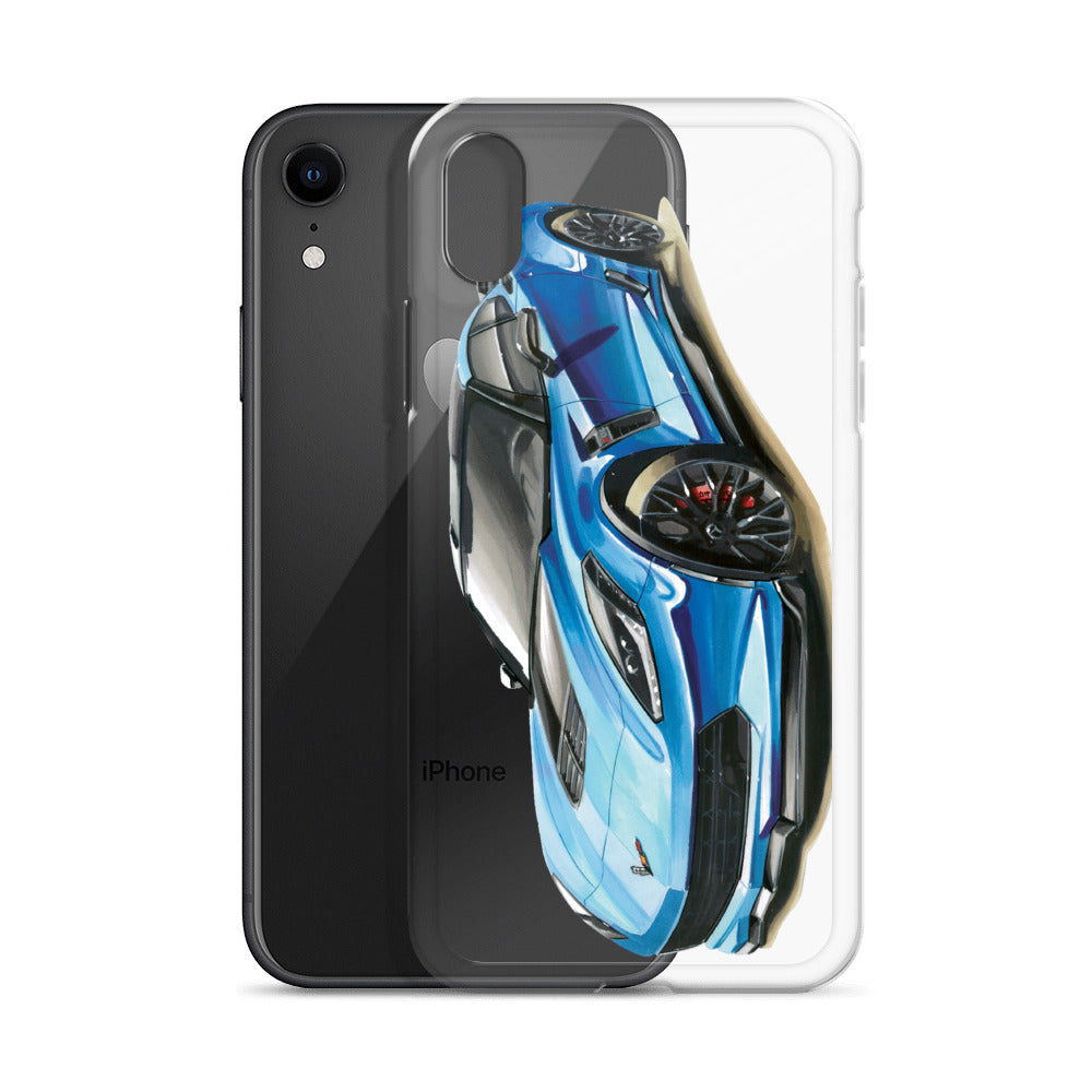 Blue C7 | iPhone Case - Original Artwork by Our Designers - MAROON VAULT STUDIO