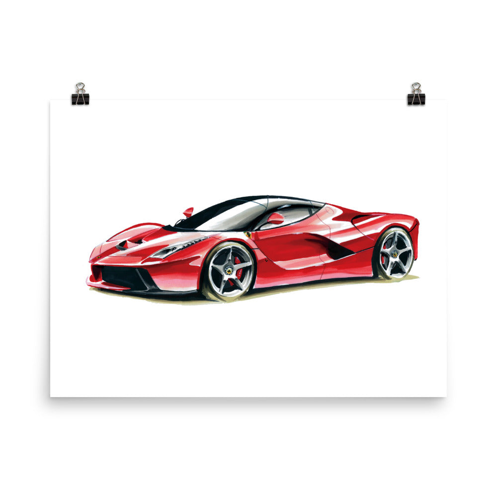 LaFerrari | Poster - Reproduction of Original Artwork by Our Designers - MAROON VAULT STUDIO