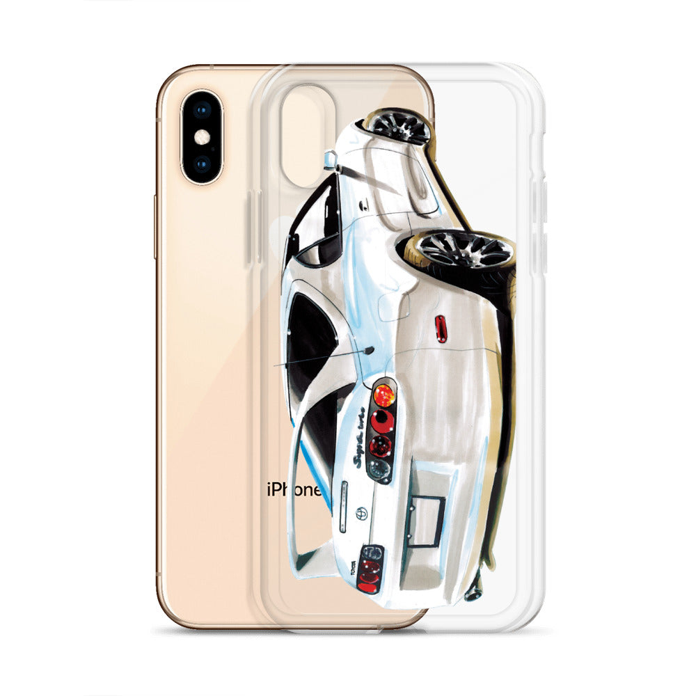 Supra MK4 - White | iPhone Case - Original Artwork by Our Designers - MAROON VAULT STUDIO