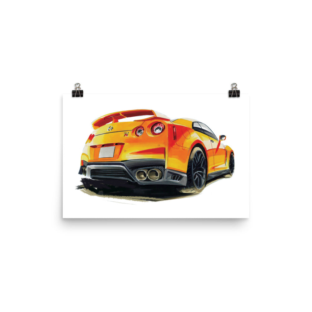 GTR R35 | Poster - Reproduction of Original Artwork by Our Designers - MAROON VAULT STUDIO