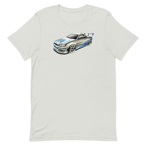 GTR R34 | Short-Sleeve Unisex T-Shirt - Original Artwork by Our Designers - MAROON VAULT STUDIO