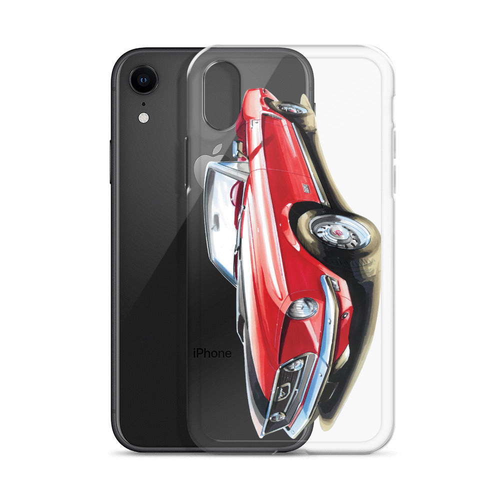 Classic Mustang - Red | iPhone Case - Original Artwork by Our Designers - MAROON VAULT STUDIO