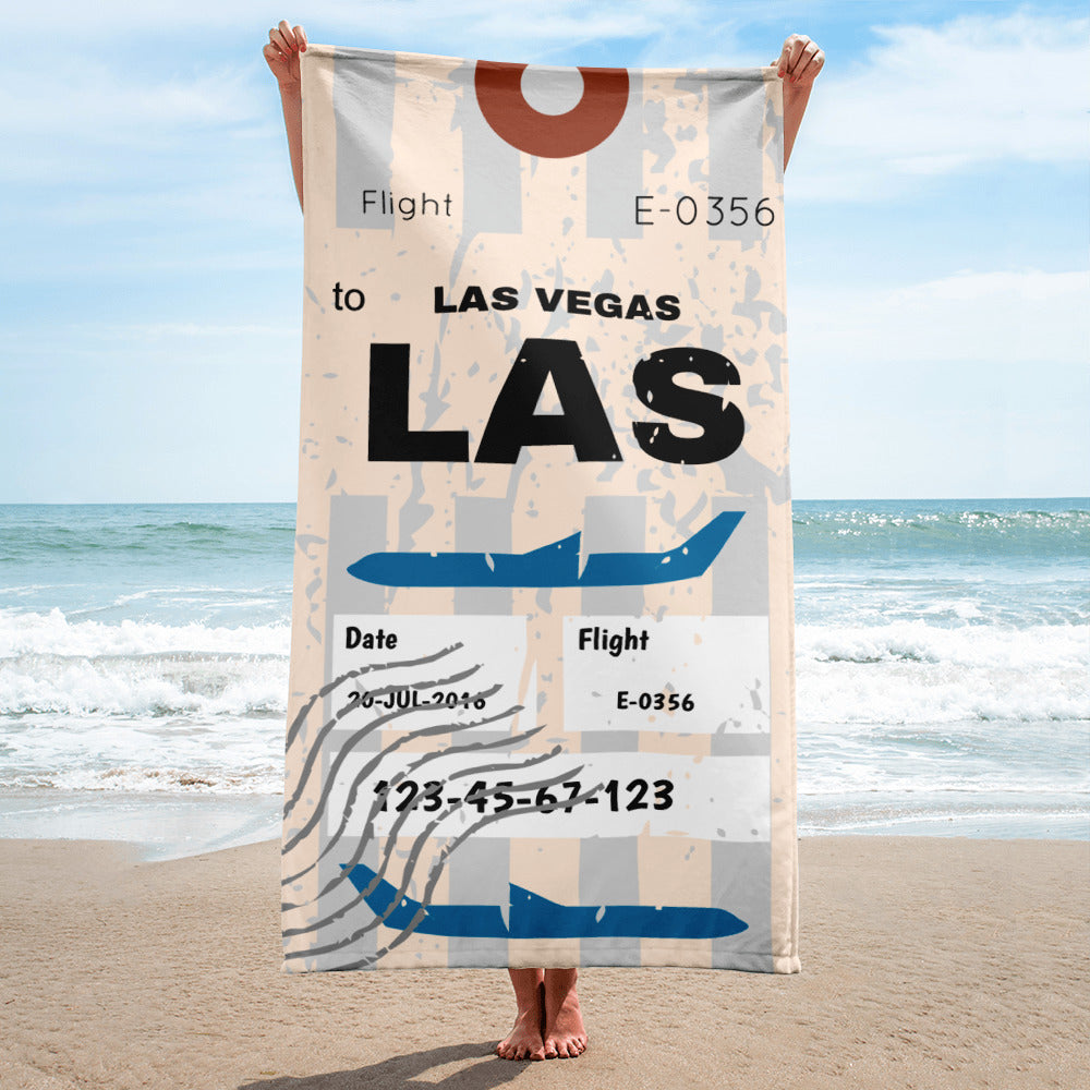 Las Vegas Luggage Tag | Beach Towel - MAROON VAULT STUDIO