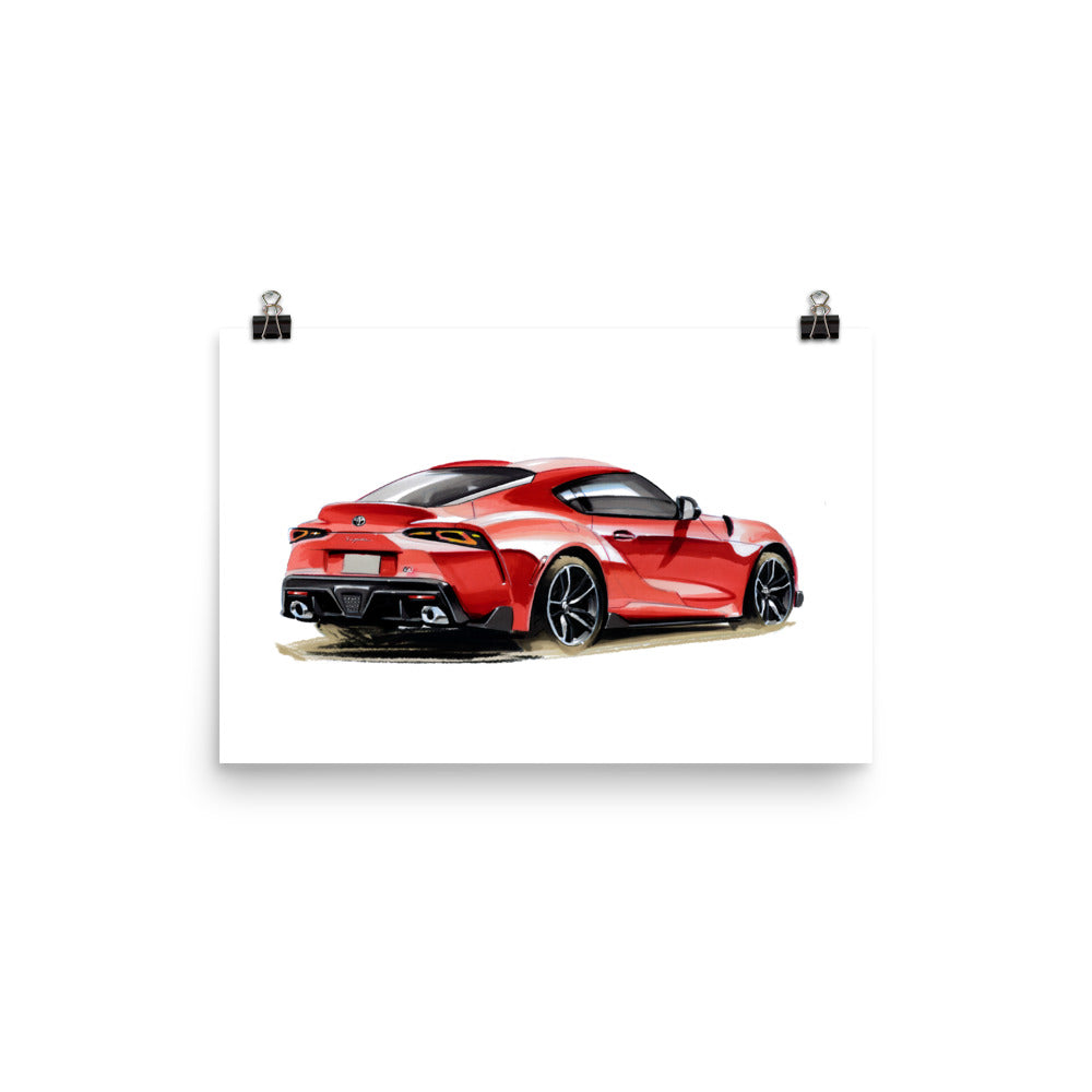 Supra MK5 | Poster - Reproduction of Original Artwork by Our Designers - MAROON VAULT STUDIO