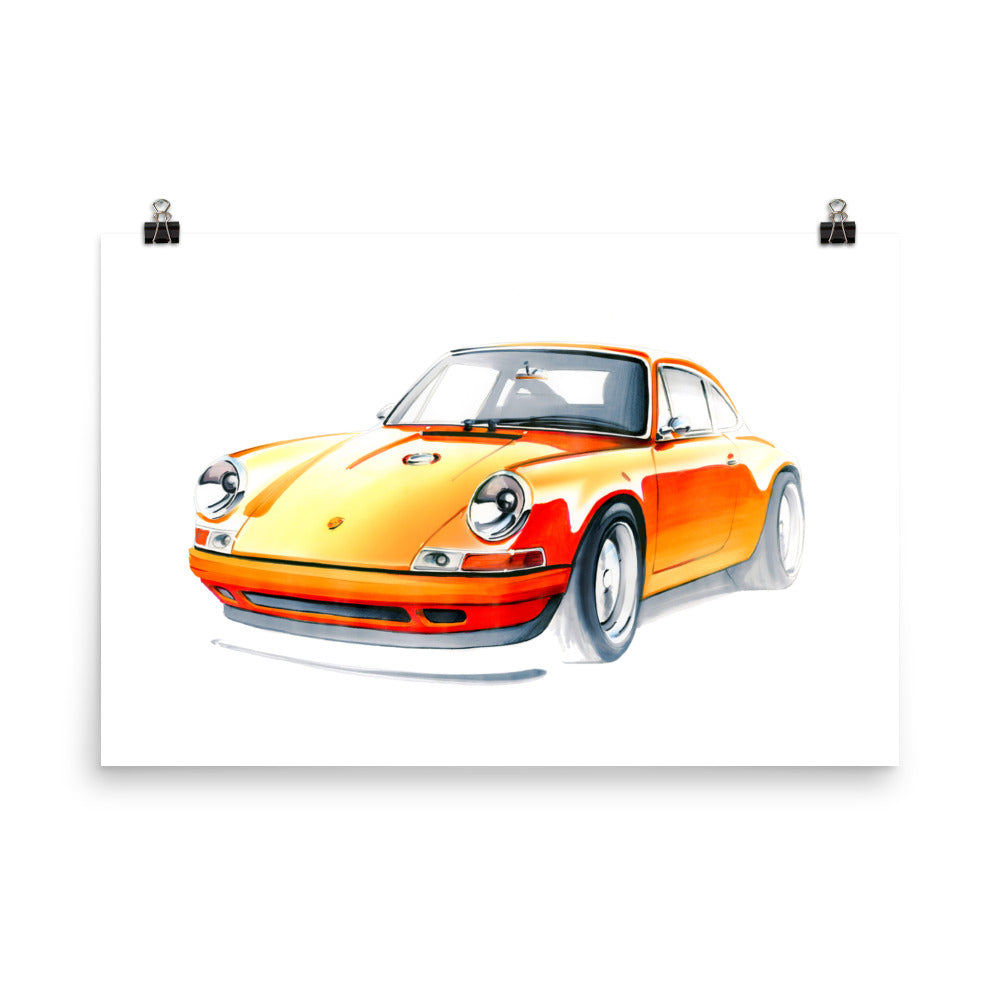 911 Singer | Poster - Reproduction of Original Artwork by Our Designers - MAROON VAULT STUDIO