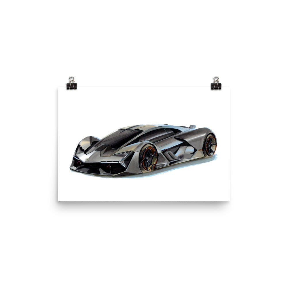 Terzo Millennio | Poster - Reproduction of Original Artwork by Our Designers - MAROON VAULT STUDIO