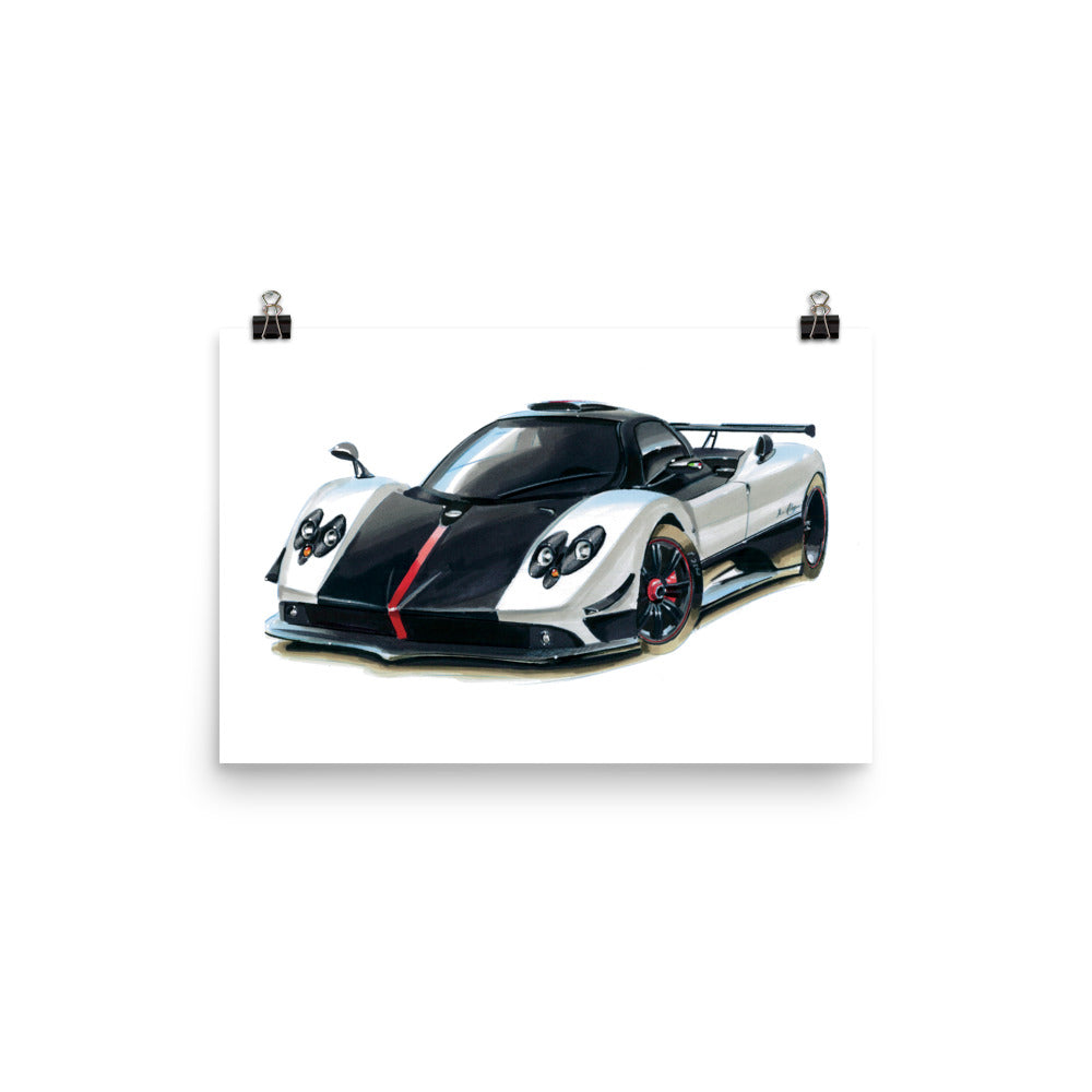 Zonda | Poster - Reproduction of Original Artwork by Our Designers - MAROON VAULT STUDIO