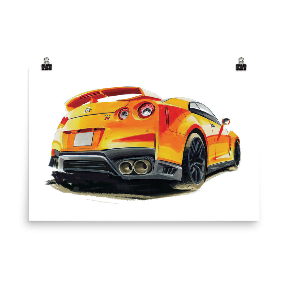 GTR R35 | Poster - Reproduction of Original Artwork by Our Designers - MAROON VAULT STUDIO