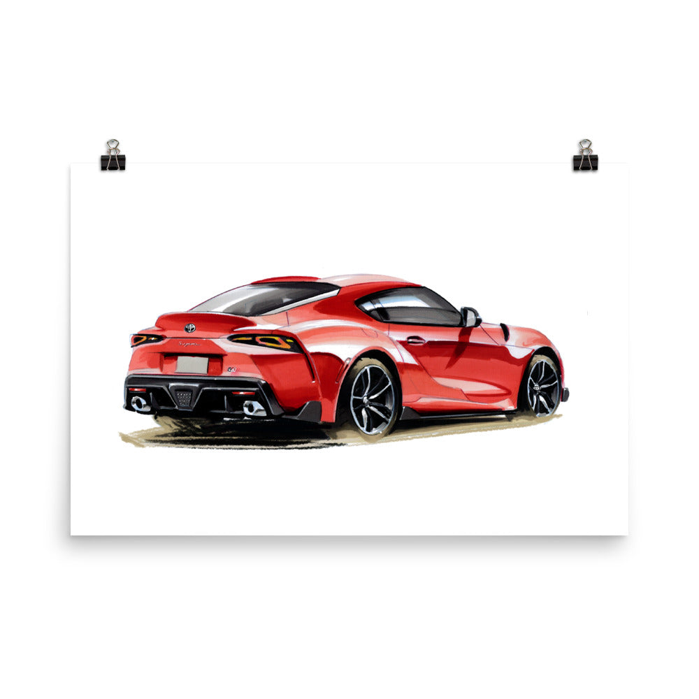 Supra MK5 | Poster - Reproduction of Original Artwork by Our Designers - MAROON VAULT STUDIO