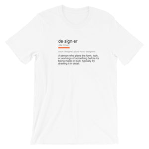 Designer Definition | Short-Sleeve Unisex T-Shirt - MAROON VAULT STUDIO