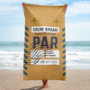 Paris Luggage Tag | Beach Towel - MAROON VAULT STUDIO