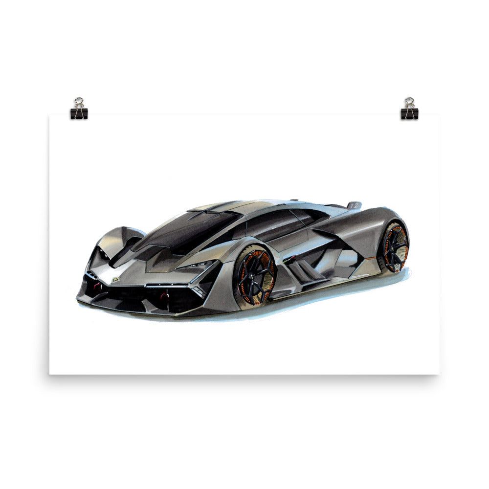 Terzo Millennio | Poster - Reproduction of Original Artwork by Our Designers - MAROON VAULT STUDIO