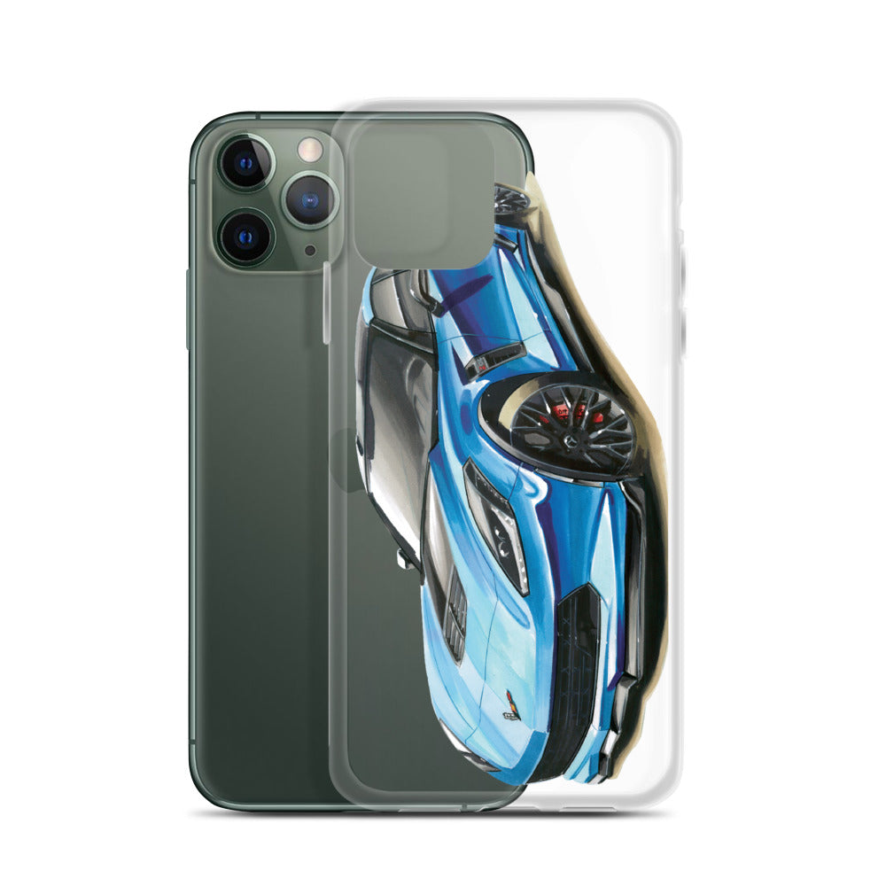 Blue C7 | iPhone Case - Original Artwork by Our Designers - MAROON VAULT STUDIO