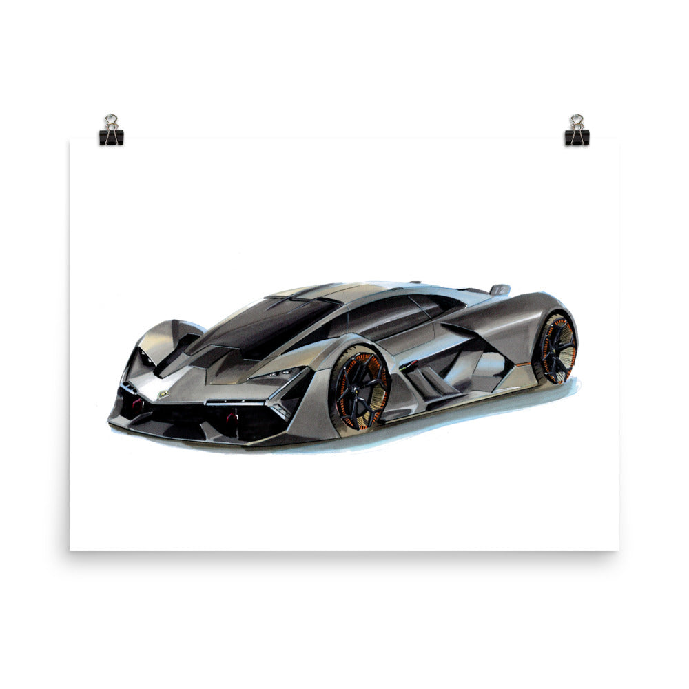 Terzo Millennio | Poster - Reproduction of Original Artwork by Our Designers - MAROON VAULT STUDIO