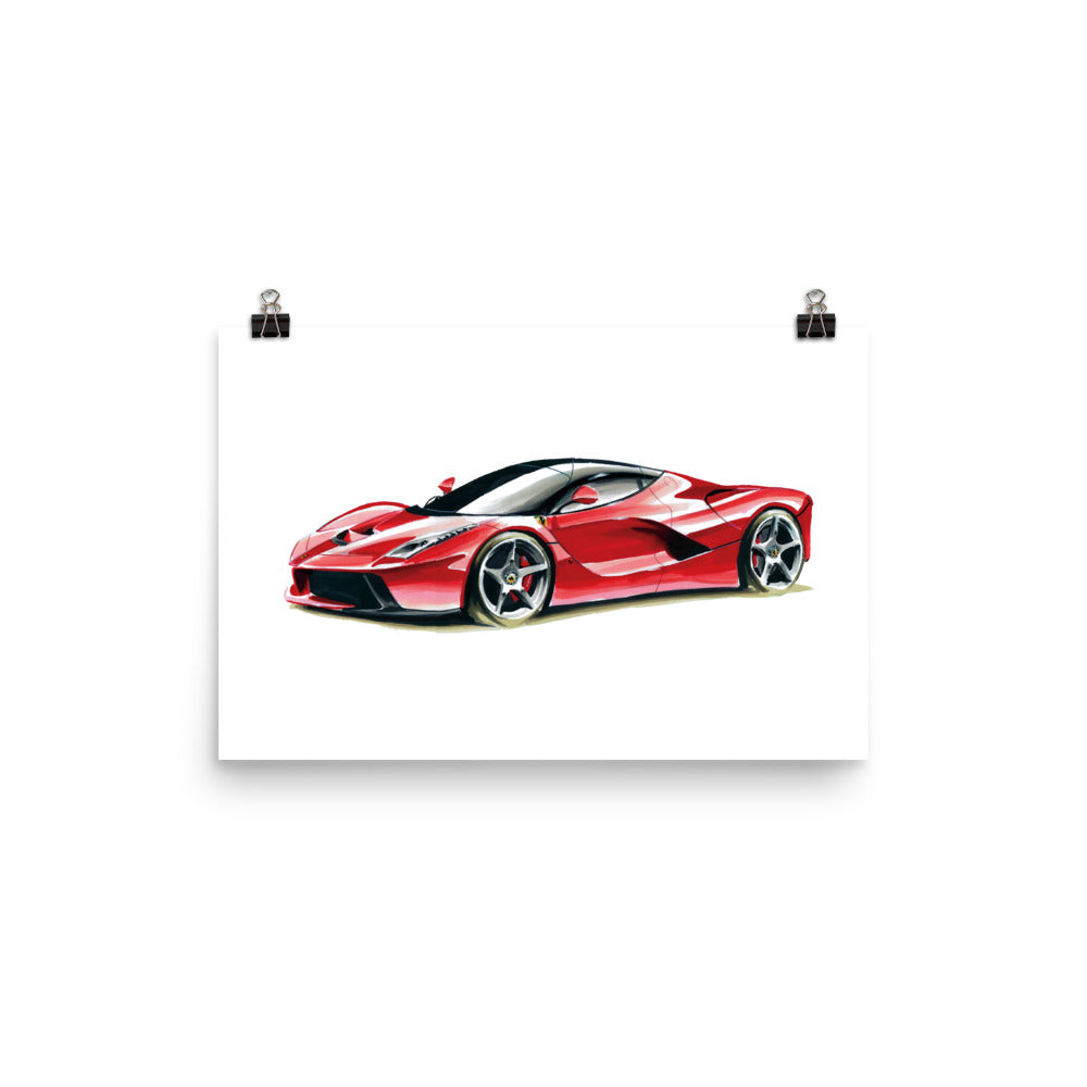 LaFerrari | Poster - Reproduction of Original Artwork by Our Designers - MAROON VAULT STUDIO