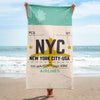 New York City Luggage Tag | Beach Towel - MAROON VAULT STUDIO