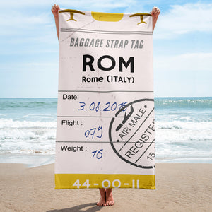 Rome Luggage Tag | Beach Towel - MAROON VAULT STUDIO